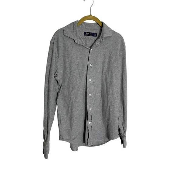 Polo Ralph Lauren Gray Button Down Shirt Medium - Picture 1 of 4